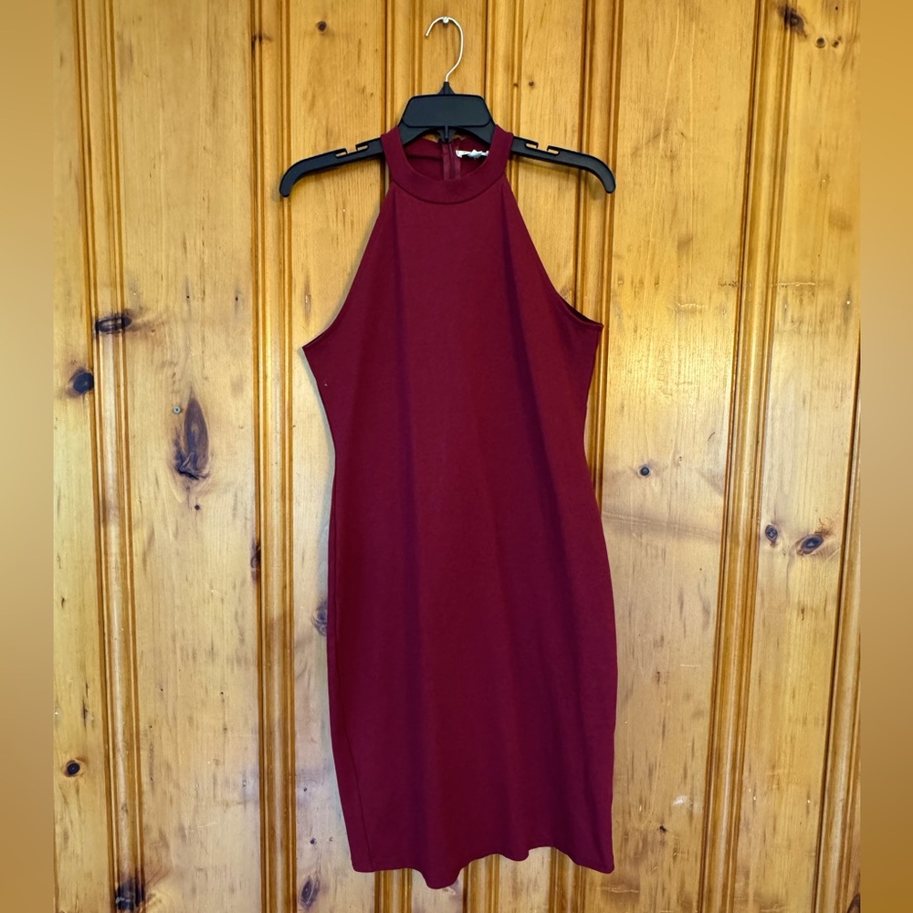Rolla Coster Maroon Body-con Dress